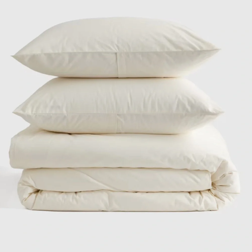 NWOT Quince Classic Organic Brushed Cotton Duvet Cover Set